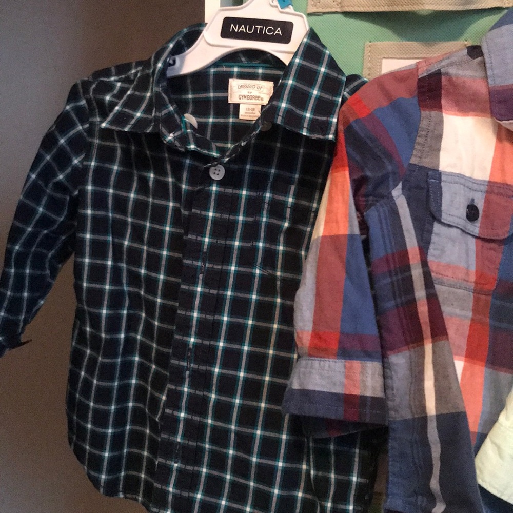 Lot of 12-18 and 24 month baby boy button downs